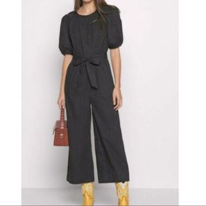 Banana Republic Poplin Twist-Front Crop Jumpsuit